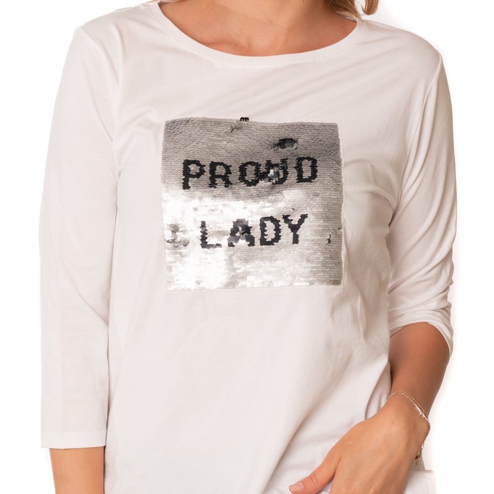 Vecceli Italy Milano Proud Lady Luxe Fashion Tee